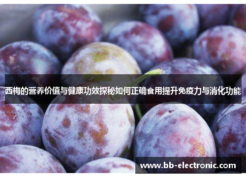西梅的营养价值与健康功效探秘如何正确食用提升免疫力与消化功能